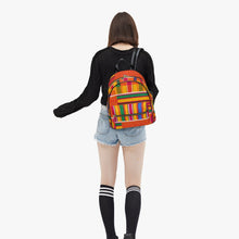 Load image into Gallery viewer, Designer Kente Sytle PU Backpack