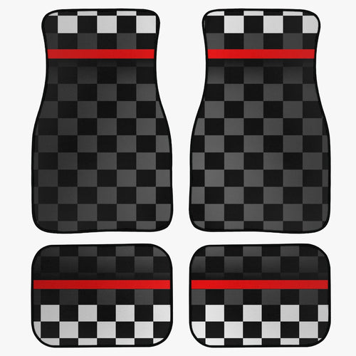 Racing Designer Style  Car Floor Mats - 4Pcs
