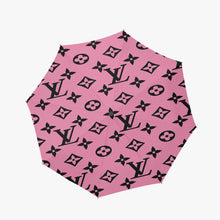 Load image into Gallery viewer, Designer Pink and Black.Automatic UV Protection Umbrella