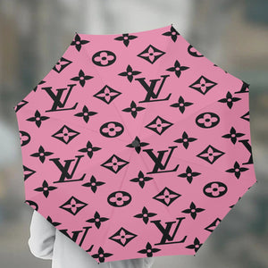 Designer Pink and Black.Automatic UV Protection Umbrella