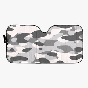 Gray Camouflage Car Windshield Sun Shade