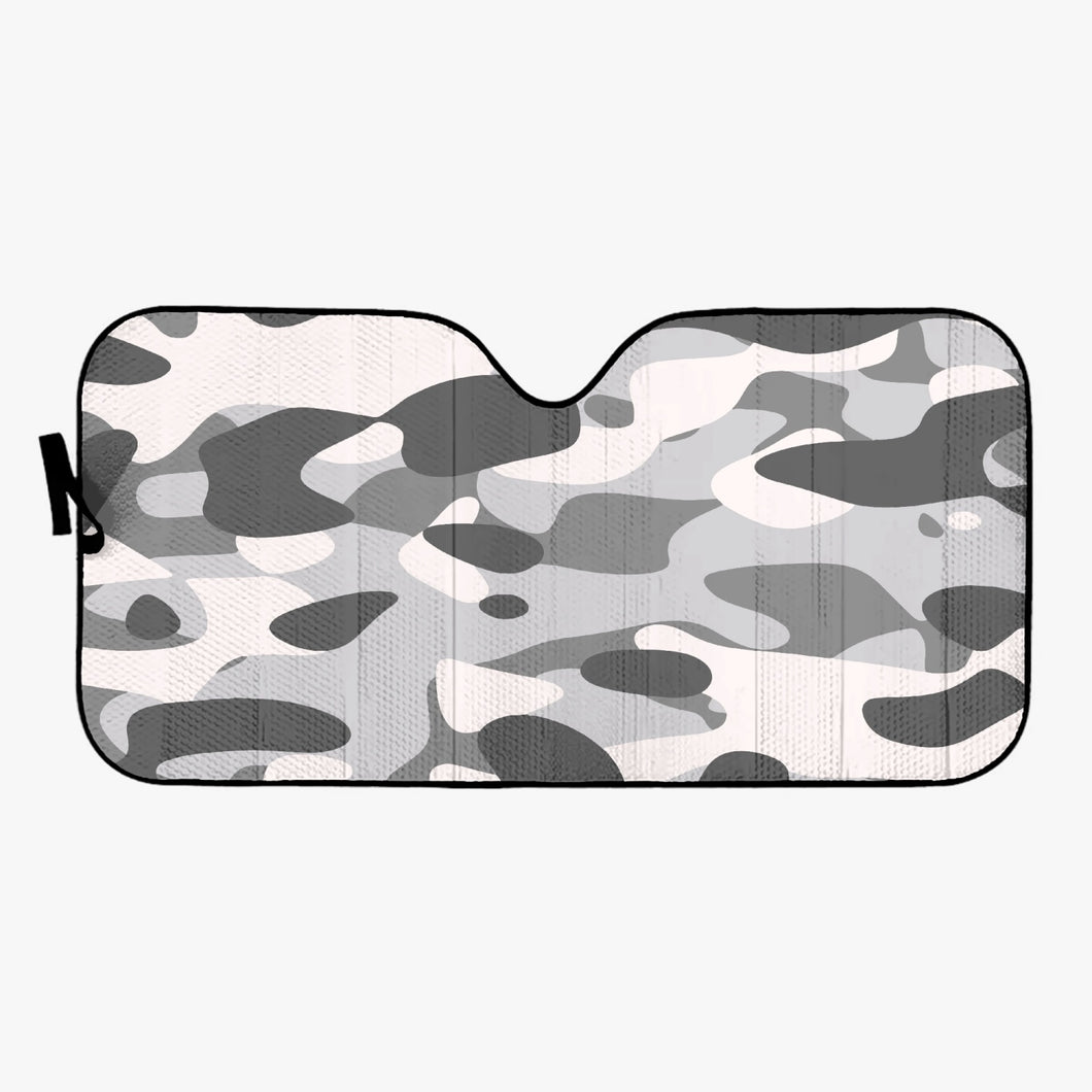 Gray Camouflage Car Windshield Sun Shade