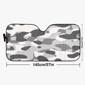 Gray Camouflage Car Windshield Sun Shade