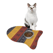 Cargar imagen en el visor de la galería, Designer Tribal Art Mudcloth Style Pet Feeding Mats