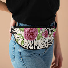 Load image into Gallery viewer, Pink Tribal Leopard Art Fanny Pack