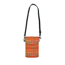 Load image into Gallery viewer, Kente Tribal Art Small Cell Phone Wallet