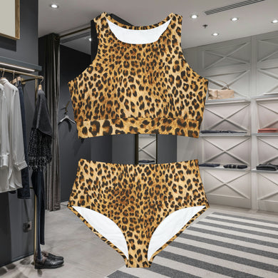 Simply Tribal Art Leopard Sporty Bikini Set