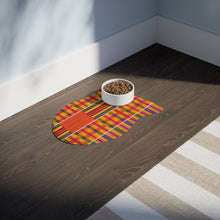 이미지를 갤러리 뷰어에 로드 , Designer African Kente Style Pet Feeding Mats