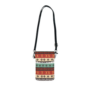 Tribal Art Small Cell Phone Wallet
