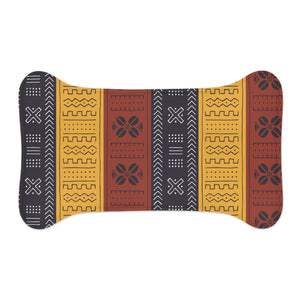 Designer Tribal Art Mudcloth Style Pet Feeding Mats