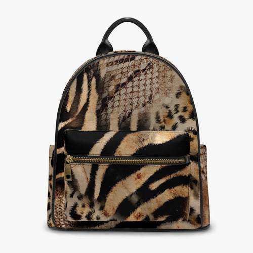 Designer Animal Print PU Backpack