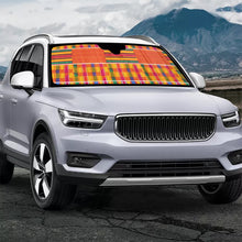 Load image into Gallery viewer, Kente Designer Style Car Windshield Sun Shade