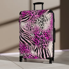 Laden Sie das Bild in den Galerie-Viewer, Tribal Art Designer Animal Print Style Suitcase