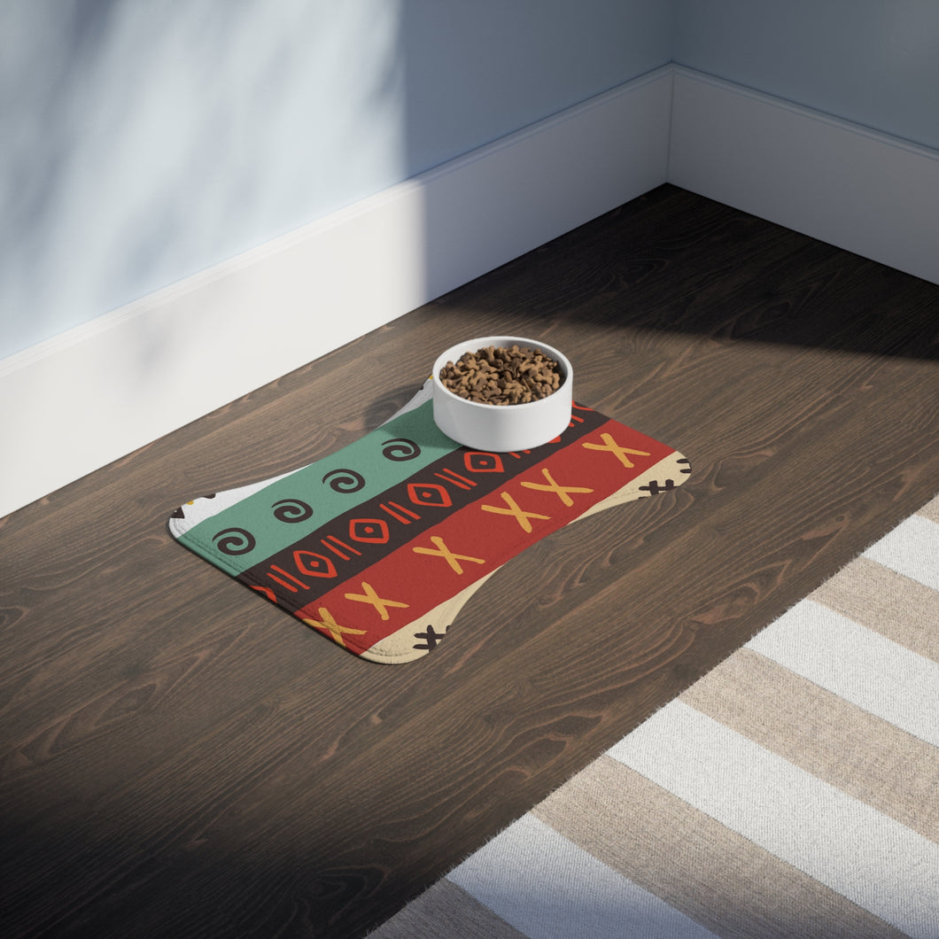 Designer Stye Tribal Art Pet Feeding Mats