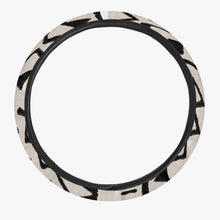 Load image into Gallery viewer, Black &amp; White Tribal Art Steering Wheel Cover