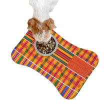 이미지를 갤러리 뷰어에 로드 , Designer African Kente Style Pet Feeding Mats