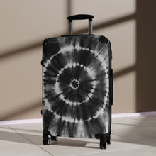 Cargar imagen en el visor de la galería, Tribal Art Designer Tye Dyed Black Style Suitcase