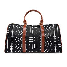 Load image into Gallery viewer, Waterproof Tribal Black And White Designer Travel Bag