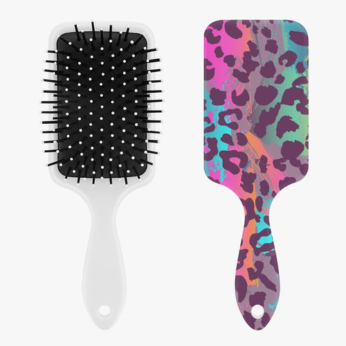 Pink Tribal Animal Print Air Cushion Scalp Massage Comb