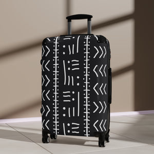 Designer Tribal Art Black and White Style Suitcase