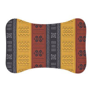 Designer Tribal Art Mudcloth Style Pet Feeding Mats