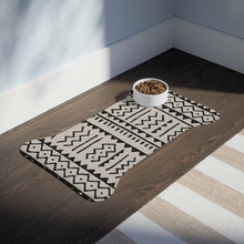 Load image into Gallery viewer, Designer Tribal Art Black and White Pet Feeding Mats