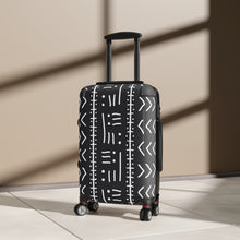 Load image into Gallery viewer, Designer Tribal Art Black and White Style Suitcase