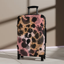 画像をギャラリービューアに読み込む, Tribal Art Designer Animal Print Pink Style Suitcase