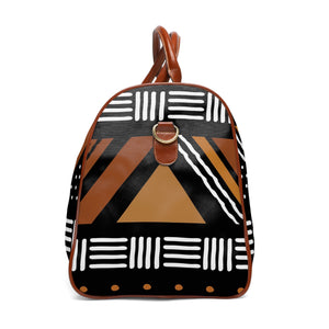 Waterproof Designer Tribal Art Mudcloth Travel Bag