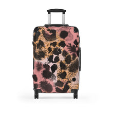 Load image into Gallery viewer, Tribal Art Designer Animal Print Pink Style Suitcase