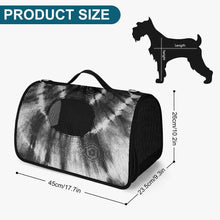 Load image into Gallery viewer, Black Tye Dyed. Pet Carrier Bag