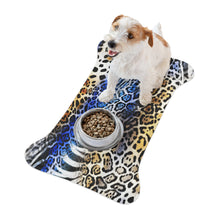 Load image into Gallery viewer, Designer Blue Animal Print Style Pet Feeding Mats