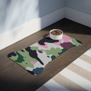 Designer Multi Color Camouflage Pet Feeding Mats