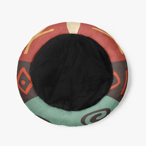 Tribal Art Round Pet Bed