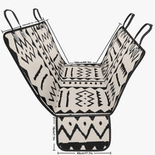 Load image into Gallery viewer, Designer Tribal Black and White Pet Seat Cover