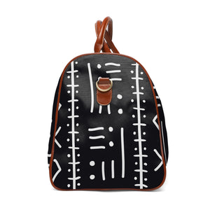 Waterproof Tribal Black And White Designer Travel Bag