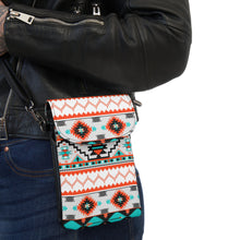 Charger l&#39;image dans la galerie, Tribal Art Small Cell Phone Wallet