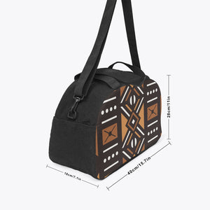 Designer African Mudcloth Style.Travel Luggage Bag