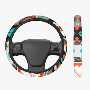 Tribal Art Designer Steering Wheel Cover