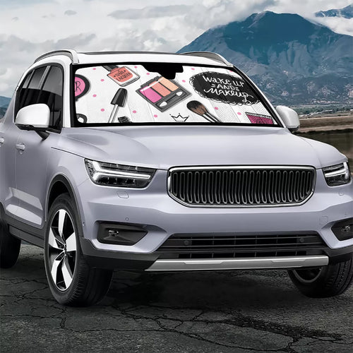 Designer Makeup Artist Car Windshield Sun Shade