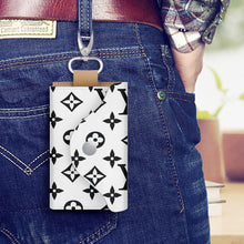 Load image into Gallery viewer, Designer White and Black Key Holder Case