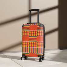Load image into Gallery viewer, Designer Tribal Art Kente Style Suitcase