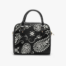 Charger l&#39;image dans la galerie, Designer Paisley.Casual Leather Saddle Bag