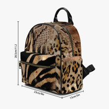 Laden Sie das Bild in den Galerie-Viewer, Designer Animal Print PU Backpack