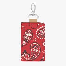 Load image into Gallery viewer, Red Paisley Designer.Key Holder Case