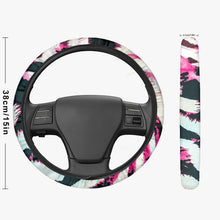 Laden Sie das Bild in den Galerie-Viewer, Pink Animal Print Designer Steering Wheel Cover
