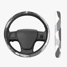 画像をギャラリービューアに読み込む, Gray Camouflage Steering Wheel Cover