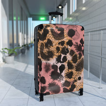 Laden Sie das Bild in den Galerie-Viewer, Tribal Art Designer Animal Print Pink Style Suitcase