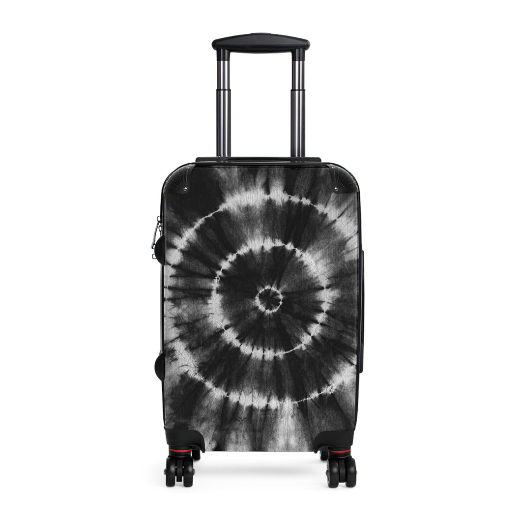 Tribal Art Designer Tye Dyed Black Style Suitcase