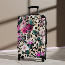 Laden Sie das Bild in den Galerie-Viewer, Designer Tribal Pink Flower Animal Suitcase